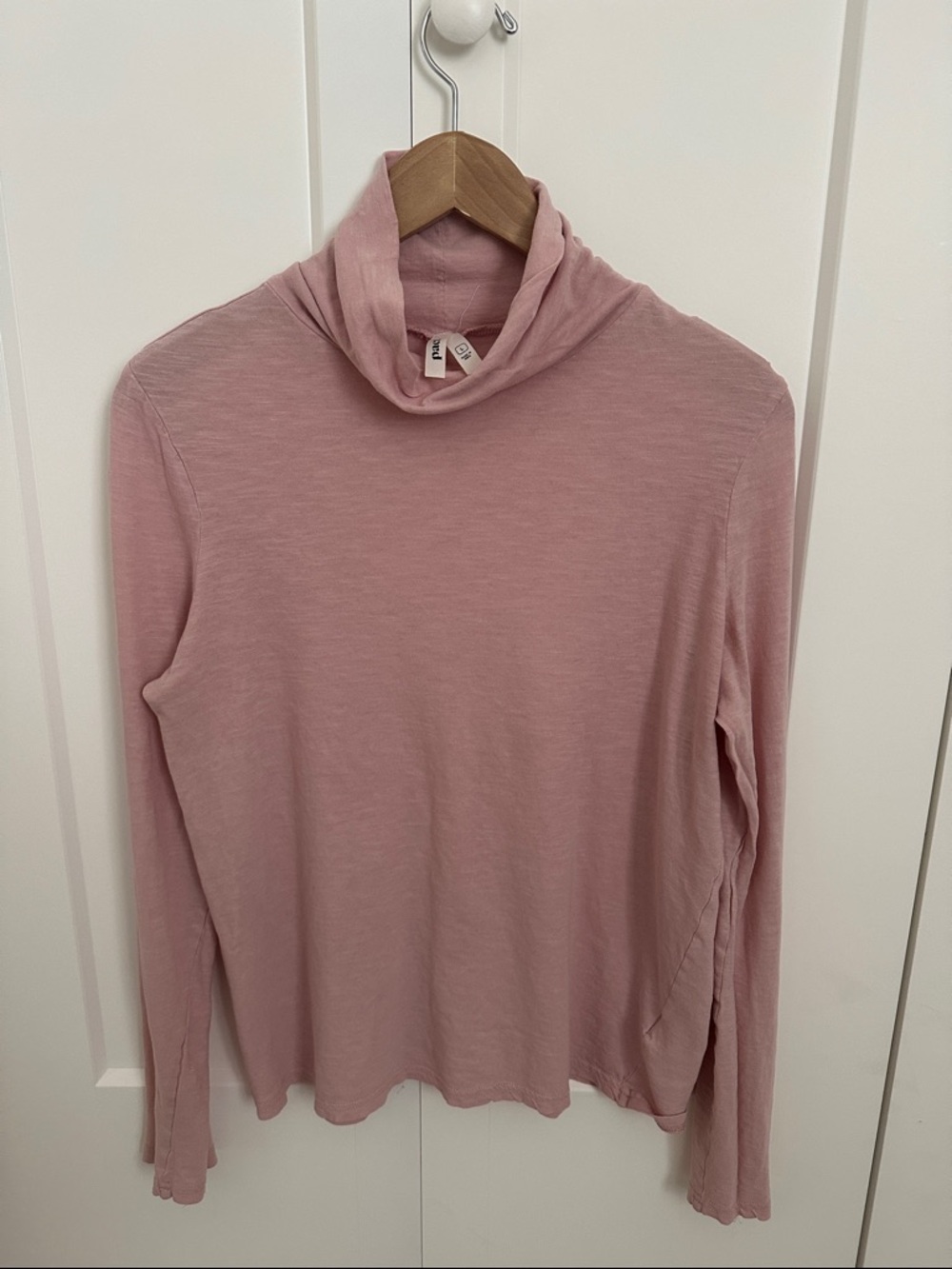 Pact Dusty Pink Lightweight Turtleneck